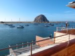 This is the amazing up-close view of Morro Rock from the balcony